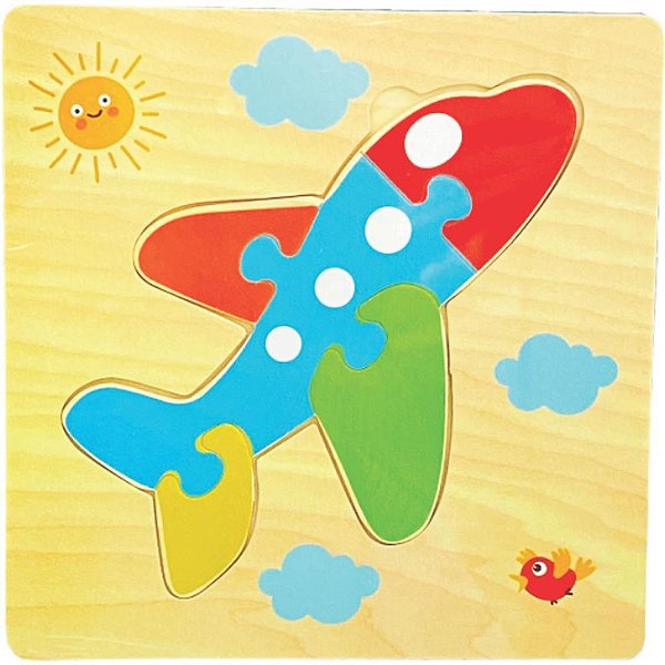 Quebra-cabeca madeira aviao rf8 - toy mix (unidade)