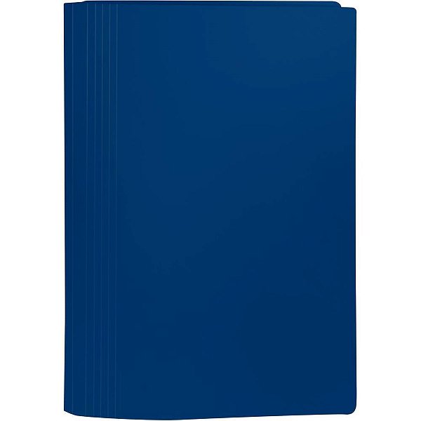 Pasta classificador rapido plastica com grampo azul - dello (pct.c/10)