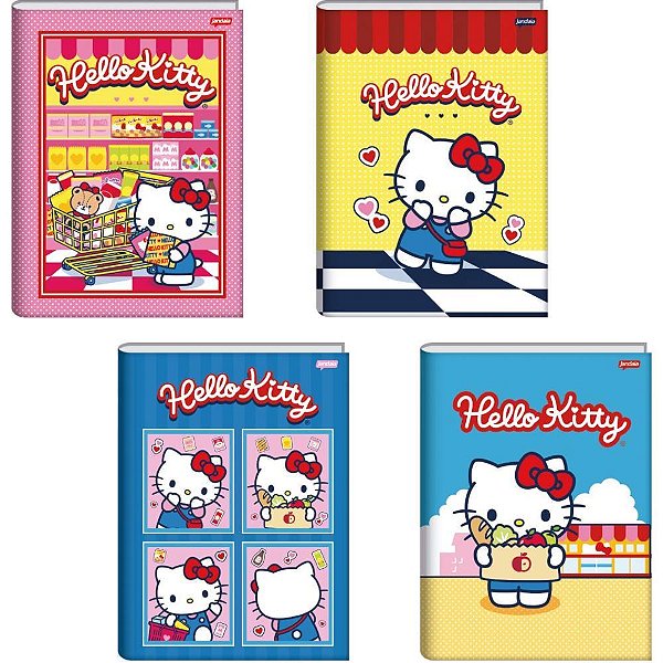 Caderno brochurao capa dura hello kitty 80fls. - jandaia (pct.c/05)