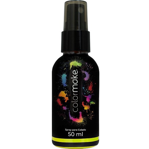 Pinta cabelo 50ml amarelo neon - colormake (dp.c/12)