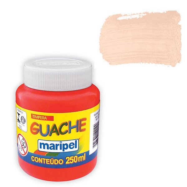 Tinta guache 250ml pessego - maripel (cx.c/06)