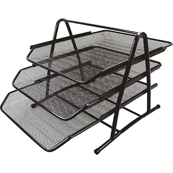 Caixa correspondencia tripla aramado preto - kit (unidade)