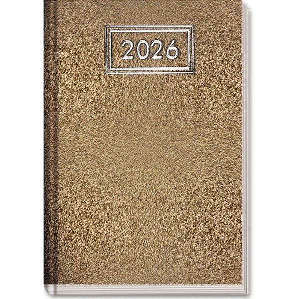 Agenda 2026 scrath cd 145x210 168fls ouro - kit (unidade)