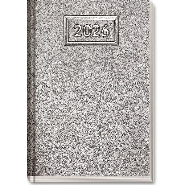 Agenda 2026 scrath cd 145x210 168fls prata - kit (unidade)