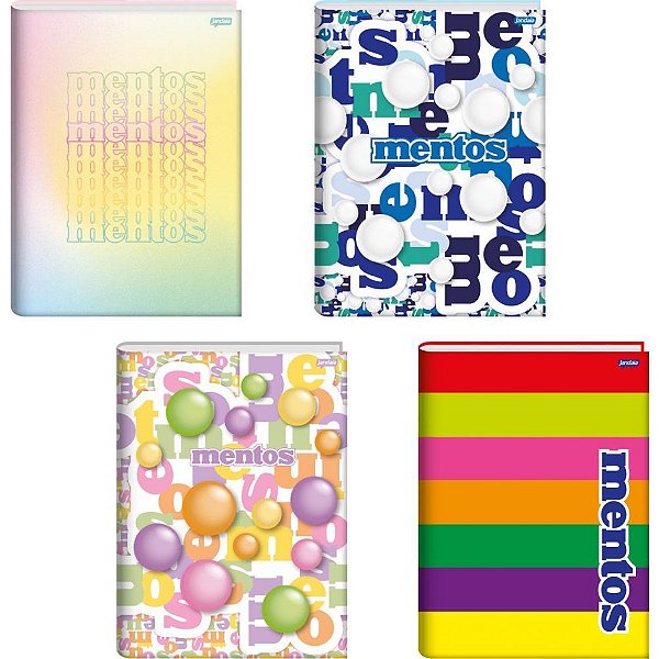 Caderno brochurao capa dura mentos 80fls. - jandaia (pct.c/05)