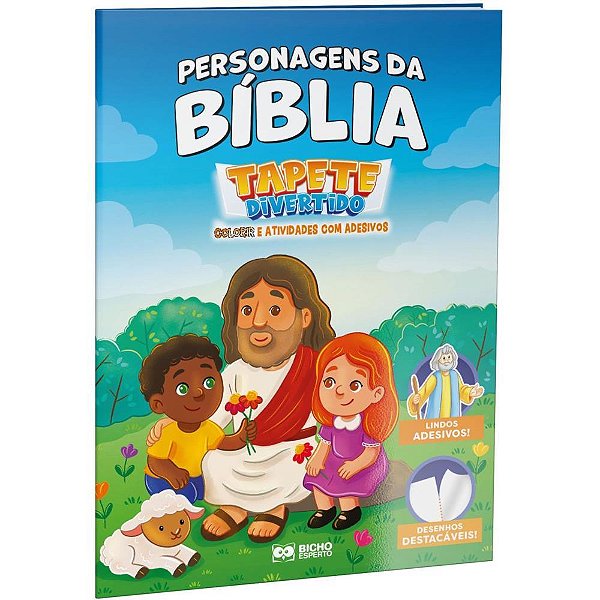 Livro infantil colorir tapete divertido biblico - bicho esperto (pct.c/03)