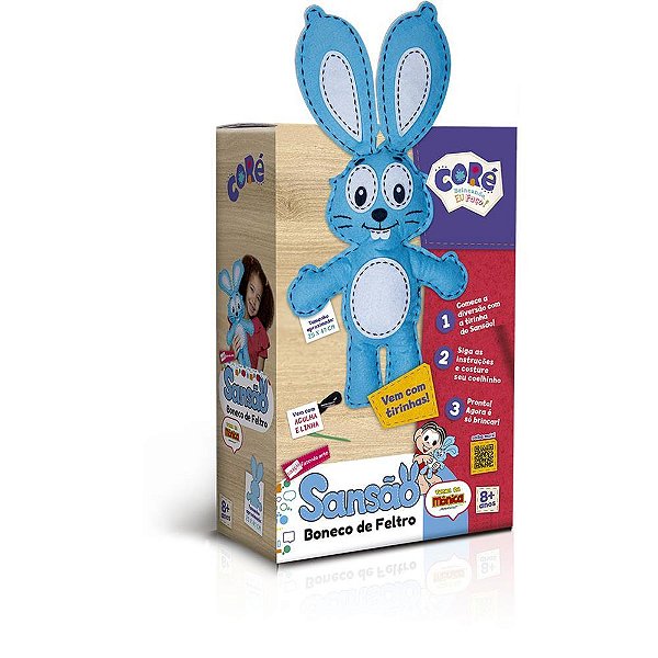 Livro brinquedo ilustrado sansao boneco de feltro - toyster (unidade)