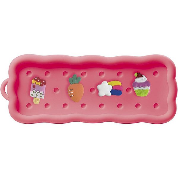 Estojo simples tris picky c/pins silicone - summit (unidade)