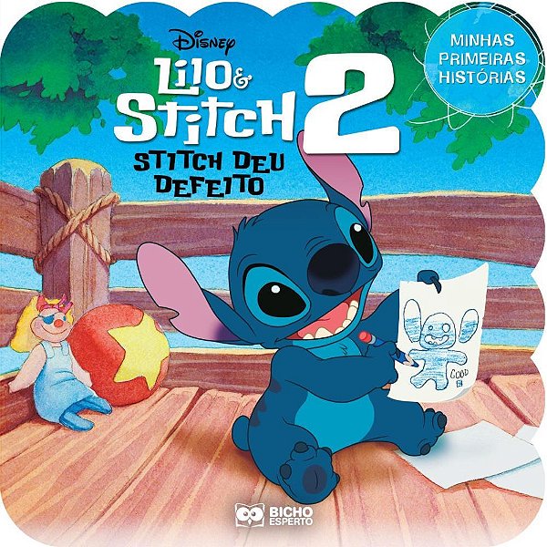 Livro infantil ilustrado stitch historias 16pgs 20x20cm - bicho esperto (pct.c/02)