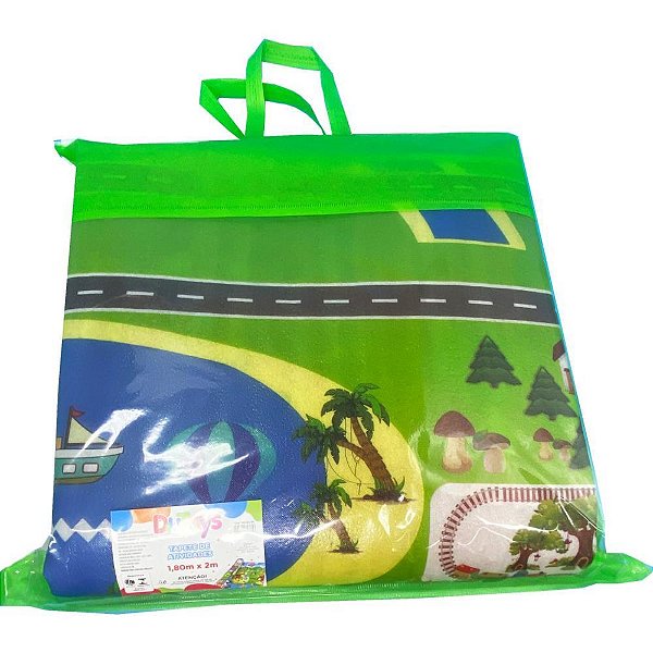 Tapete para bebe dupla face 90cmx1,20m - toy mix (unidade)
