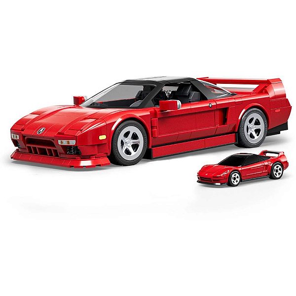 Mega hot wheels acura nsx 90 1:16 876pcs - mattel (unidade)