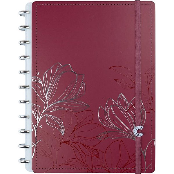 Caderno inteligente grande bruna tavares cherry 80fls - caderno inteligente (unidade)