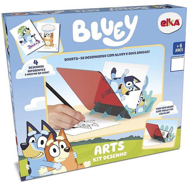 Brinquedo para colorir bluey arts kit desenho - elka (unidade)