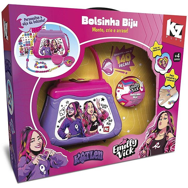 Bijuteria e micanga dos rosa bolsinha acessorios - elka (unidade)