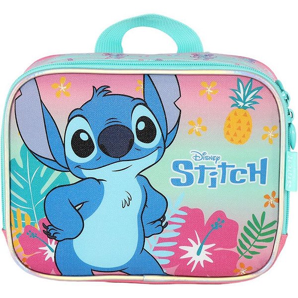 Lancheira termica stitch mao/costa rosa - luxcel (unidade)