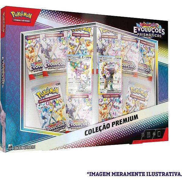 Jogo de cartas pokemon ev8.5 colecao premium - copag (unidade)