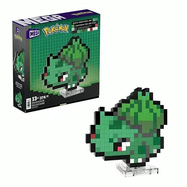 Mega construx pokemon bulbasaur - mattel (unidade)
