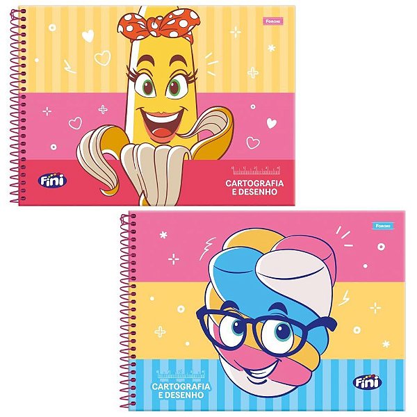 Caderno desenho univ capa dura fini plus 80fls. - foroni (pct.c/05)