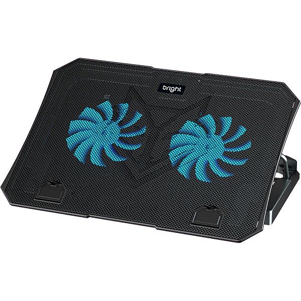Coolers para notebook 2 fan led + 2ent.usb 15.6pol - bright (unidade)