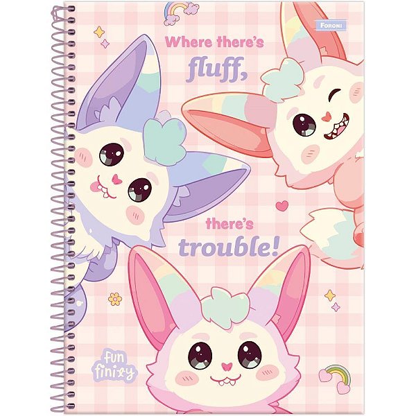 Caderno 01x1 capa dura funfinily 80fls - foroni (pct.c/04)