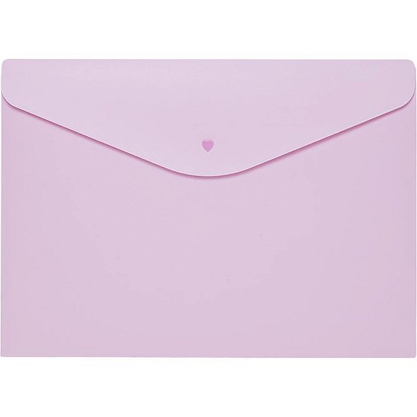 Pasta envelope a4 rosa pastel - polibras (pct.c/05)