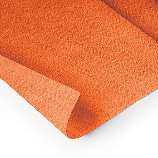 Papel crepom 48cmx2,00m. laranja - ridet (pct.c/10)