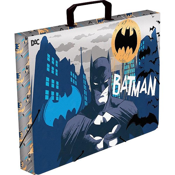 Maleta plastica com alca decor batman 40mm - dac (unidade)