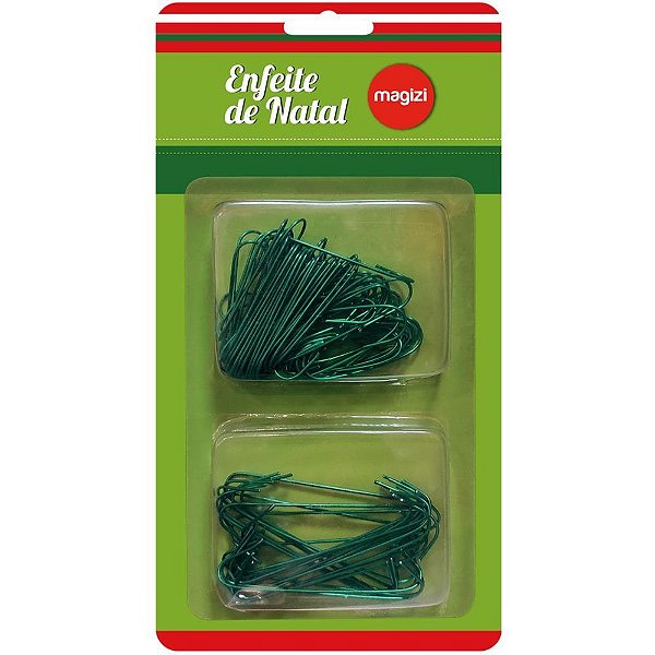 Artigo para decoracao natal gancho p/enfeites c/100unid. - yangzi (blister)