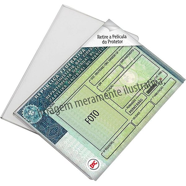 Protetor para documentos protetor cnh - dac (unidade)