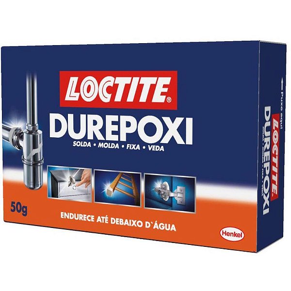 Cola de alta resistencia durepoxi 50g loctite - henkel (cx.c/12)