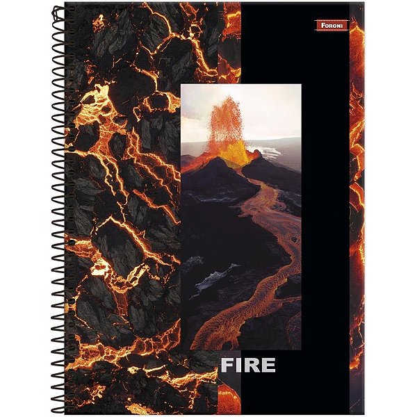 Caderno 10x1 capa dura 4 elemetos mais 200fls - foroni (pct.c/04)