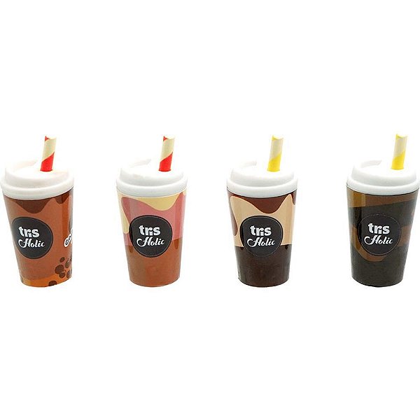 Borracha decorada tris coffee cup 4 modelos - summit (dp.c/24)