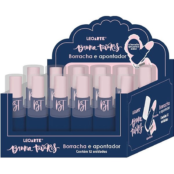 Borracha colorida bruna tavares c/apontador depo - leonora (dp.c/24)