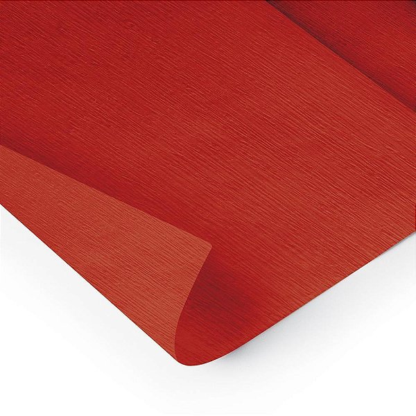 Papel crepom 48cmx2,00m. vermelho - ridet (pct.c/10)