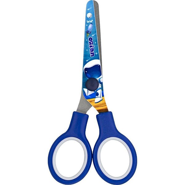 Tesoura escolar decorada orion 13 cm - brw (bl.c/01)