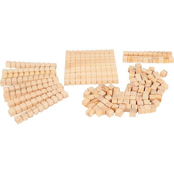 Material dourado do aluno em madeira c/111 peca - carlu (unidade)