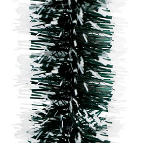 Artigo para decoracao natal festao pvc 5x200cm verde nevad - yangzi (pct.c/12)