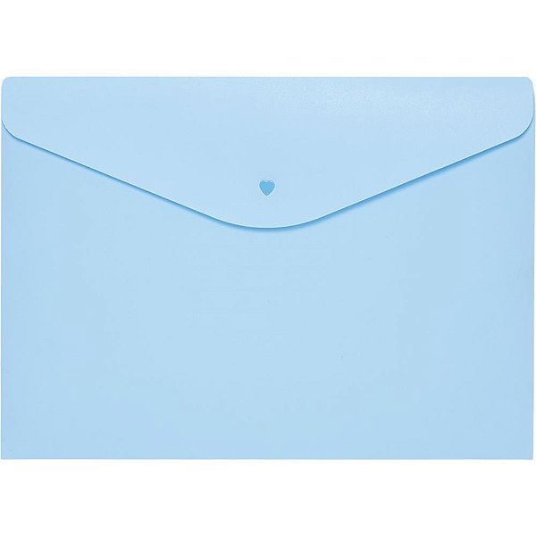 Pasta envelope a4 azul pastel - polibras (pct.c/05)