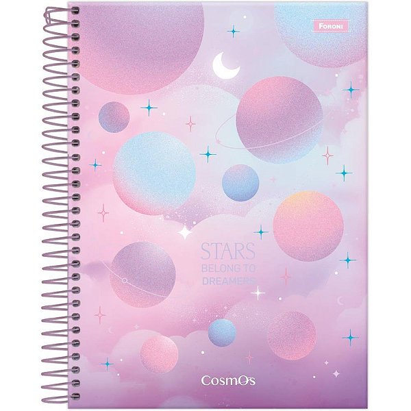 Caderno 01x1 cp.dura colegial cosmos 80fls - foroni (pct.c/04)