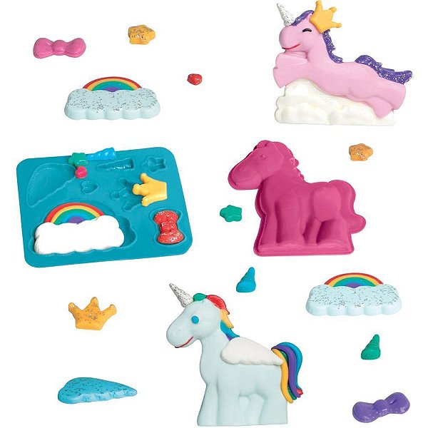 Massa para modelar criativa massa kit unicornios - estrela (unidade)