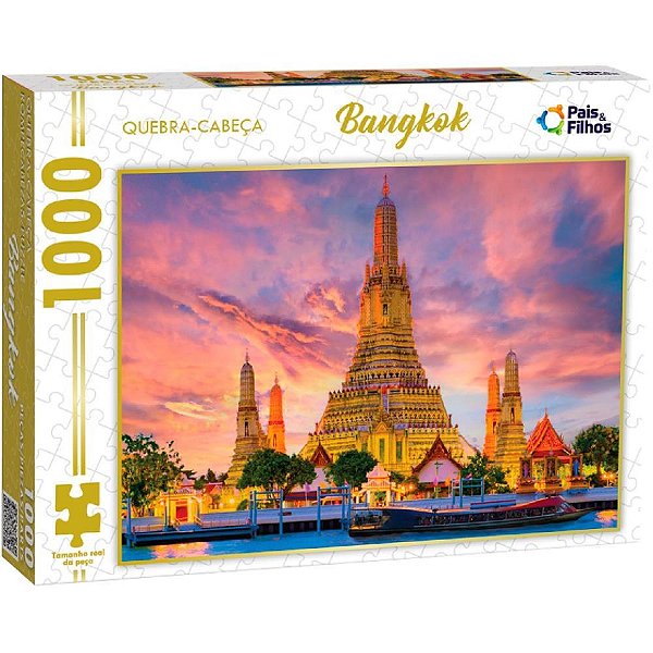 Quebra-cabeca cartonado bangkok 1000 pecas - pais e filhos (unidade)