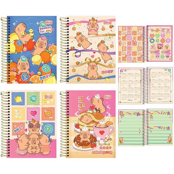 Agenda 2027 capyclub cd esp 160f 110x154mm - tilibra (pct.c/04)