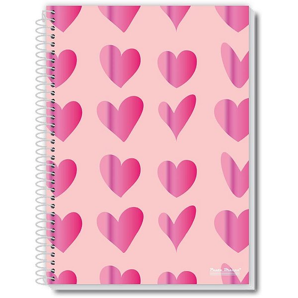 Caderno 20x1 capa dura amo 320fls. - pauta branca (pct.c/02)