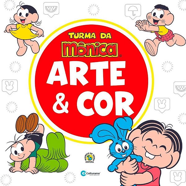 Livro infantil colorir arte e cor turma da monica - culturama (unidade)
