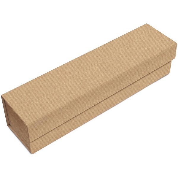 Embalagem para garrafa rigida dobr.kraft 33x8,5x8,5cm - cromus (unidade)