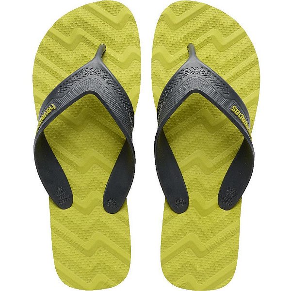 Chinelo havaianas masculino track waves 43/4 wild lime - havaianas (par)