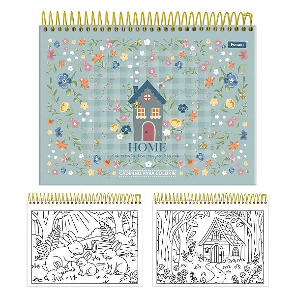 Caderno desenho univ capa dura milly para colorir 24fls. - foroni (pct.c/04)