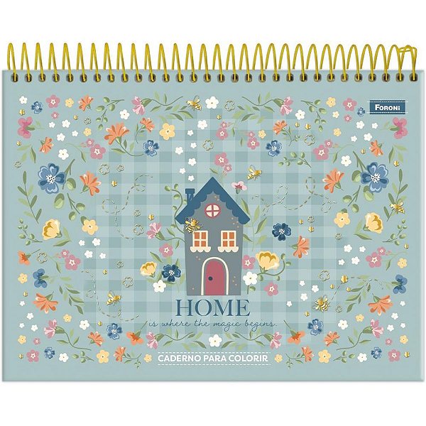 Caderno desenho univ capa dura milly para colorir 24fls - foroni (pct.c/04)