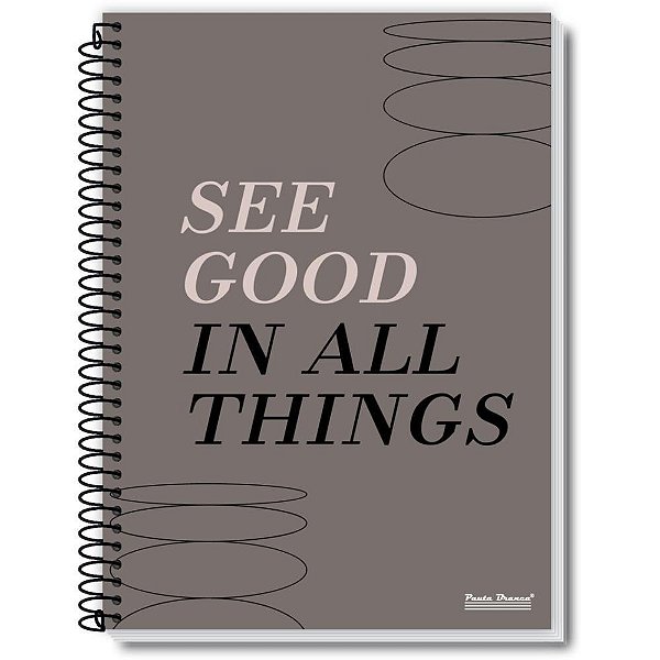 Caderno 10x1 capa dura talk 160fls. - pauta branca (pct.c/02)