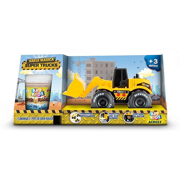Massa areia areia magica escavadeira 200g - acrilex (unidade)